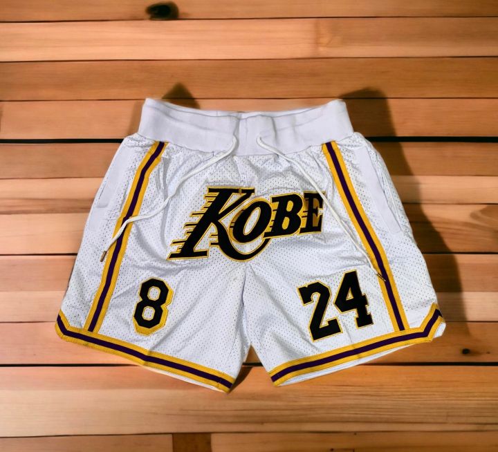 New Arrival Jersey Short Lakers Full Embroidery High quality