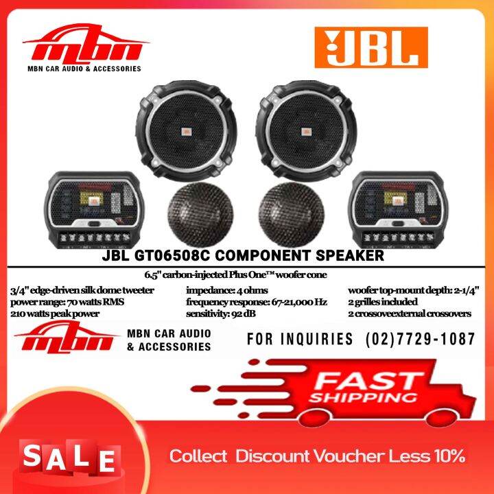 GTO Series JBL Component Speaker System Separates / Coaxial / 6x9 Oval