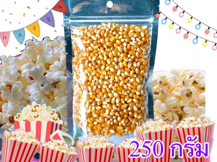 ข้าวโพดป๊อปคอร์นพรีเมี่ยม-popcorn-ป๊อบคอร์น-ขนาด250กรัม