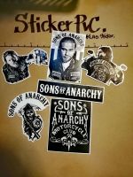 สติ๊กเกอร์ sons of anarchy กันน้ำคุณภาพดี ติดวัสดุปิดเรียบ✔️✔️