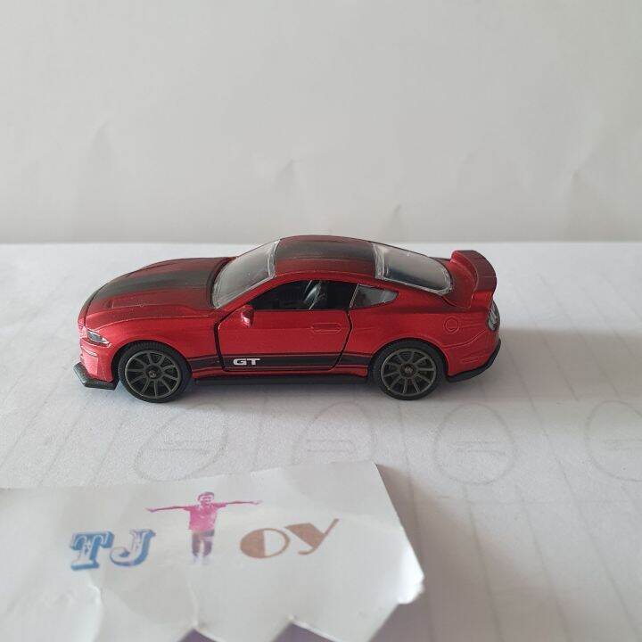 โมเดล-รถเหล็ก-majorette-ford-mustang-gt-red-no-package