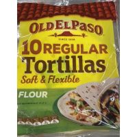 แผ่นแป้งสาลี ประกอบอาหาร ตรา โอลด์ เอล พาโซ 400g. Tortillas Burrito ( Brand Old El Paso ) ทอร์ทิลล่าส์ เบอร์ริโต้