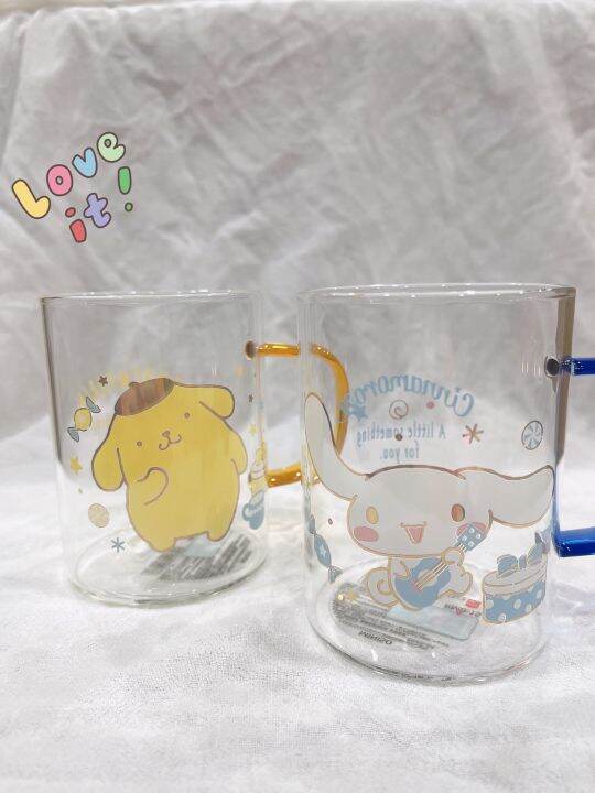 ORGINAL Sanrio Characters miniso Borosilicate glass cup正品三丽鸥卡通玻璃杯 | Lazada