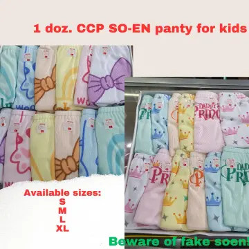 ORIGINAL AUTHENTIC SO-EN SOEN CCP BABY GIRLS Panty COTTON 12PCS