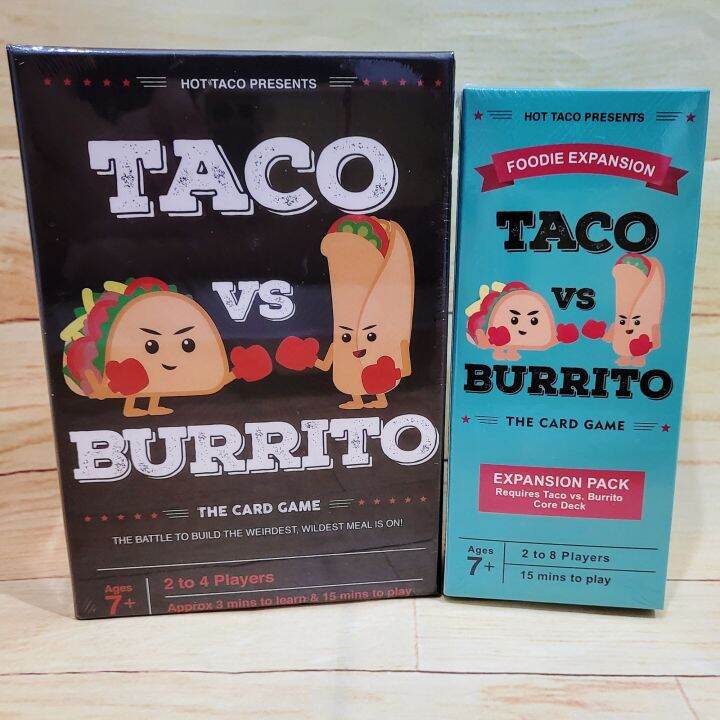 Taco Vs Burrito Family Game Kids Card Game Taco Burrito Expansion Card