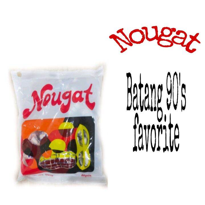 40 pcs nougat peanut chewy ( gummy ) candy for sale. batang 90's