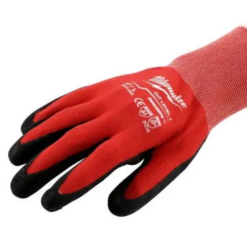 Buy Milwaukee Impact Cut Level 3 Goatskin Leather Work Gloves XL, Red &  Brown