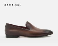 รองเท้าผูชายหนังแบบโลฟเฟอร์ loafer hand painted patina leather Shoes Mac&amp;Gill