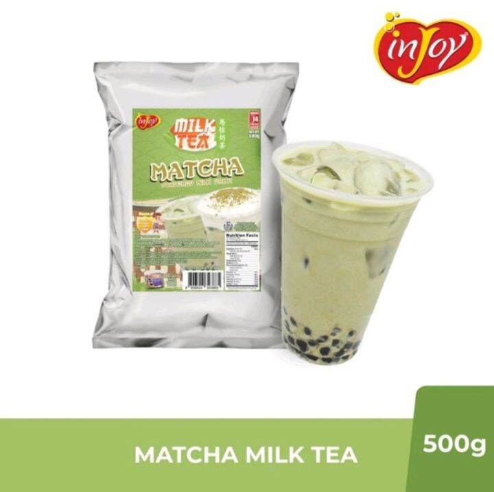 injoy Matcha Milk Tea Powder l Instant Powdered Milk Tea 500g Lazada PH