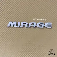 โลโก้* MIRAGE ติดรถ มิตชูบิชิ  ขนาด* 2 x 15.2 cm สีชุบโครเมี่ยม