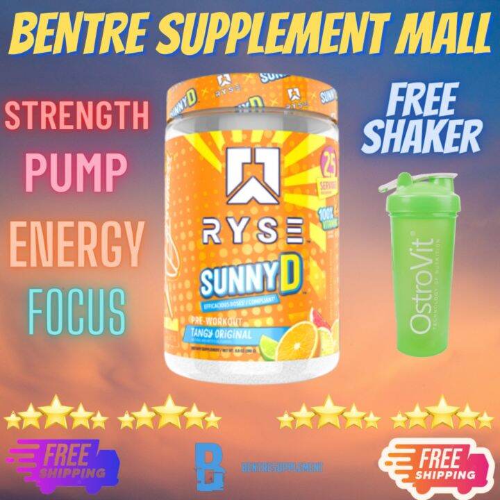 RYSE SUNNY D PRE WORKOUT TĂNG SỨC MẠNH + VITAMIN C Vị CỰC ĐỈNH Lazada.vn