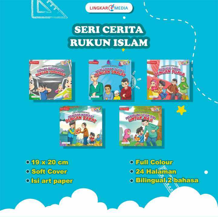 Buku Cerita Anak Bergambar Seri Rukun Islam - Bilingual Full Color ...