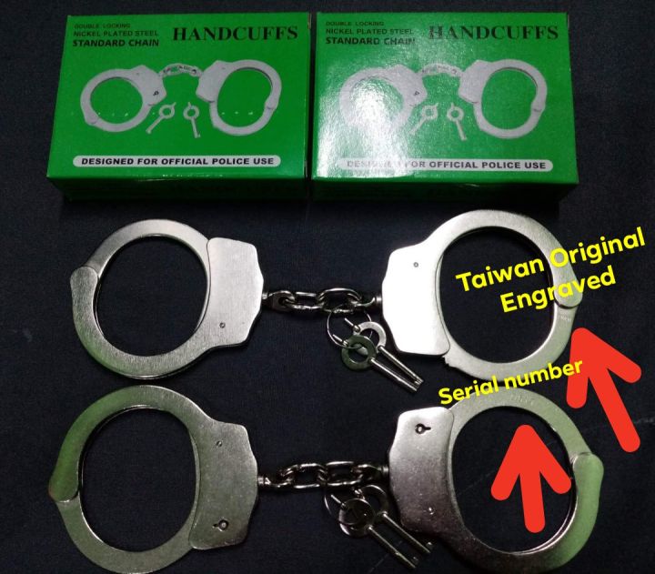 Handcuffs Original Taiwan Doublelock Stainless Standard Chain With