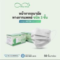 มายด์ มาส์ก หน้ากากอนามัยทางการแพทย์ Mind Mask Disposable Face Mask (Made In Thailand เกรดใช้ในโรงพยาบาล)