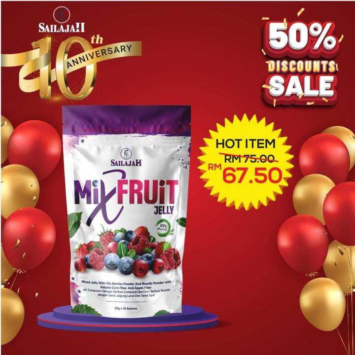sailajah mix fruit detox jelly Lazada