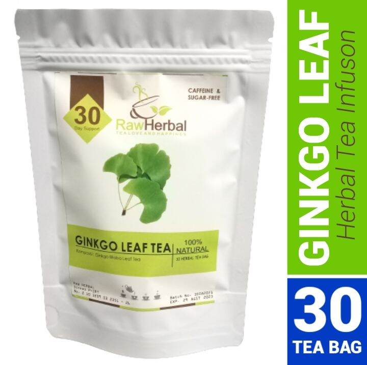 GINKGO LEAF TEA : GINKGO BILOBA LEAF TEA (30 TEA BAG) | Lazada Indonesia