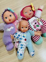 ตุ๊กตา Baby Doll ราคาลดเหมา3ตัว มีตำหนิชุดลายจาง ป้ายตัด ตัวนุ่นไม่แน่น มอมฝุ่นไปซักเพิ่ม แต่หน้าตาน่ารัก ขอคนรับได้