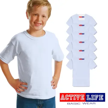 Shop Tshirt White Plain For Kids Boy with great discounts and prices online  - Nov 2023