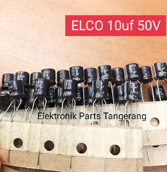 10 Pcs Capacitor Elco 10uf 50v Kapasitor Elco 10uf 50v Kapasitor Elco 50v 10uf Elco 10 Uf 50v 3077