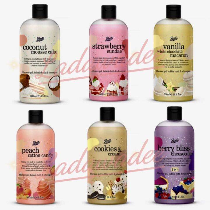 บู๊ทส์ บับเบิ้ล บาธ แอนด์ แชมพู 500มล. Boots Bubble Bath & Shampoo