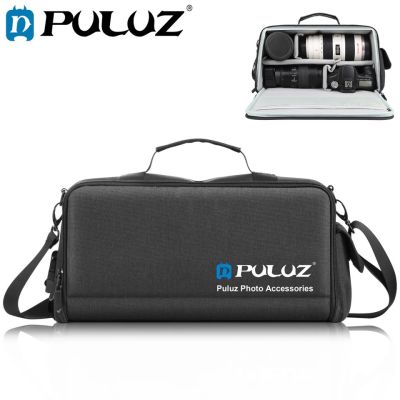PULUZ Photography Camera Crossbody Shoulder Backpack DSLR Handbag Photo Equipment Quakeproof Bags Digital Lens Storage Bag Crossbody