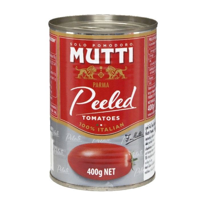 มูตติ มะเขือเทศปอกเปลือก 400 กรัม Mutti peeled tomatoes 400 g