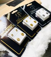 Studex Earring for sensitiveต่างหูรูปเชฟสำหรับผิวแพ้ง่าย ดาว หัวใจ กากบาท กลม สี่เหลี่ยม สามเหลี่ยม ดอกไม้ วัสดุสแตนเลสเกรดเครื่องมือแพทย์316Lหุ้มทอง100%made in USA