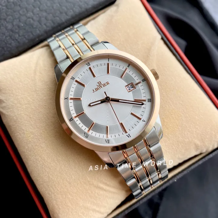 [Original] J.Bovier B26 7360 ACDX Sapphire Men's Watch with Silver Dial