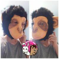 (ส่งจากไทย) หน้ากากลิง แบบไม่เต็มหัว Half-headed Monkey mask