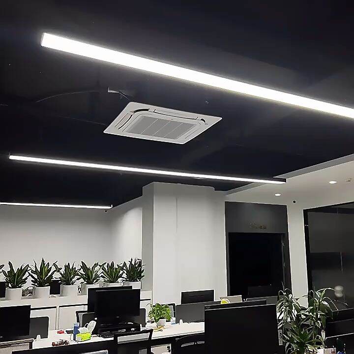 FLKL 1.2m LED Tube Light Black Office Light Suspension Line / Ceiling ...