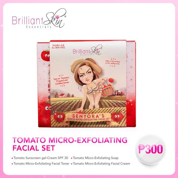 Brilliant Skin Tomato MicroExfoliating Facial Set Lazada PH