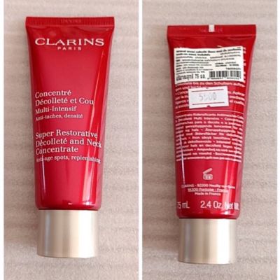 ครีมทาคอ คลาแรงส์ Clarins Super Restorative Decollete and Neck Concentrate 75 ml (No Box)