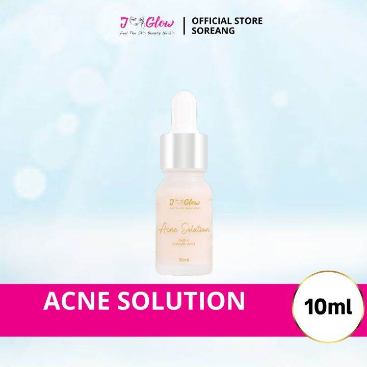 Jglow Skincare Lotion Acne Solutin 10ml Lazada Indonesia