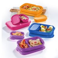 Tupperware Foodie Buddies กล่องข้าวทัพเพอร์​แวร์​ พร้อมกล่องใส่กับข้าวขนาดเล็กข้างใน