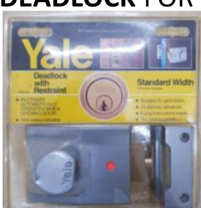 YALE RIM LOCK RIMLOCK LOCKS YALE DEADLOCK P83 AUTOMATIC RESTRAINING FOR ENTRANCE DOOR NO