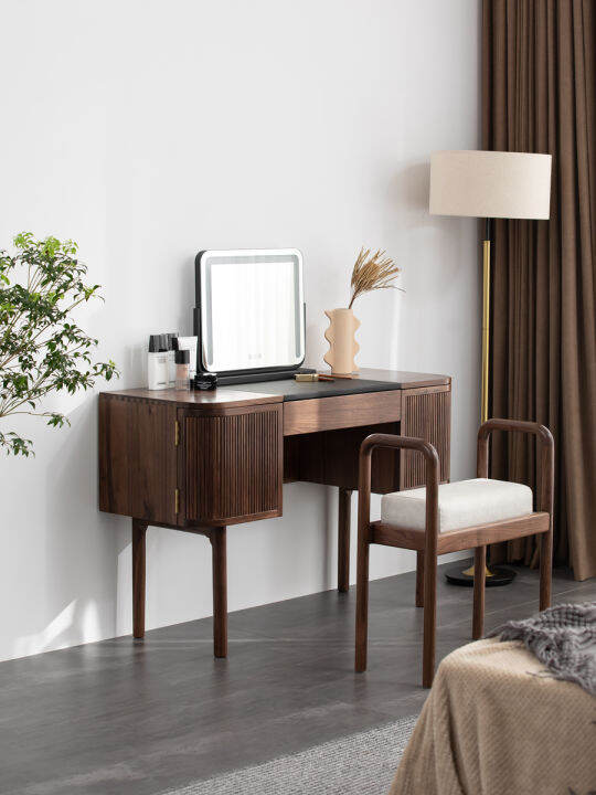 North American Black Walnut Solid Wood Dressing Table Japanese Style