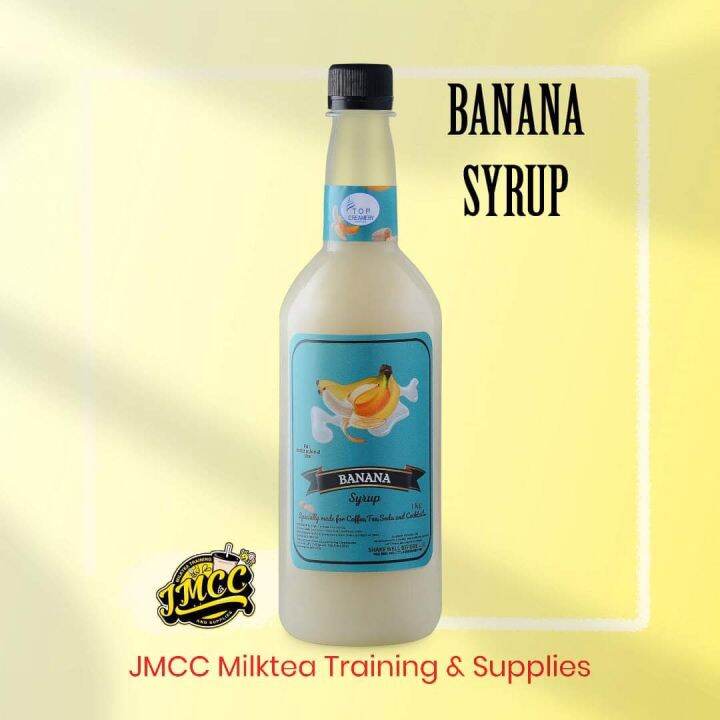 Top Creamery Banana Syrup 1L Lazada PH