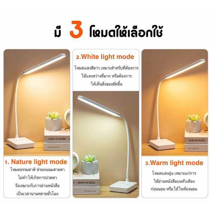 dema-โคมไฟอ่านหนังสือ-led-โคมไฟตั้งโต๊ะ-โคมไฟ-led-โคมไฟถนอมสายตา-รี่แสงได้-ปรับแสงได้-3-ระดับ-โคมไฟมินิมอล