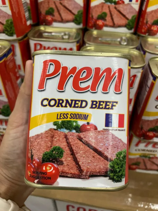 Prem Corned Beef Less Sodium 340g Lazada PH