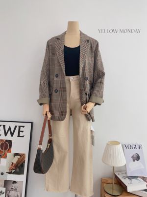 MODA SHOP - สูทเบลเซอร์แฟชั่นผู้หญิงสไตล์เกาหลีทรงoversize suit blazer