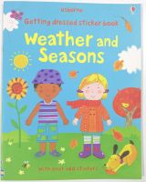 ?มาใหม่? Weather and seasons first sticker book สมุดภาพสติ๊กเกอร์ (เนื้อหาเป็นภาษาอังกฤษ)​ Usborne sticker book หนังสือนิทานภาษาอังกฤษ หนังสืออัสบอร์นเน่