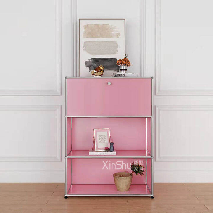 Zhonggu Bedroom Bedside Table Stainless Steel Module Combination