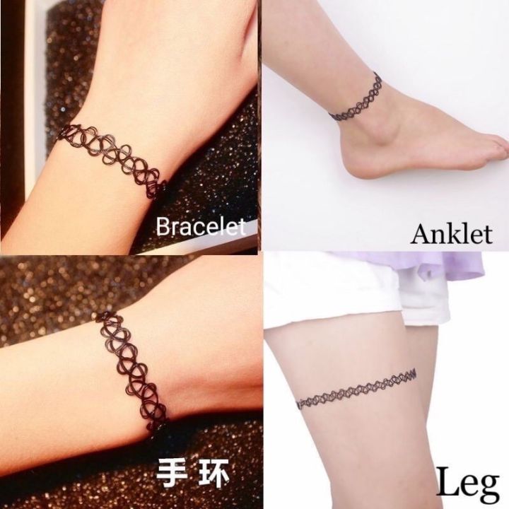 Anklet tattoo  Ankle bracelet tattoo Anklet tattoos Ankle bracelets