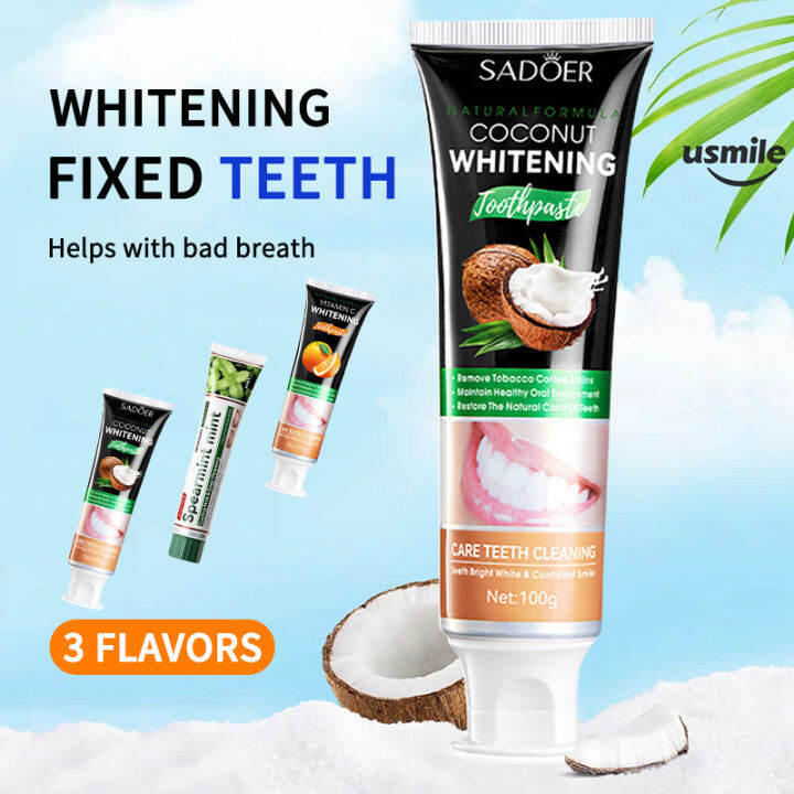 Whitening Toothpaste Fresh Breath Whitening Dissolves Stains Powerful