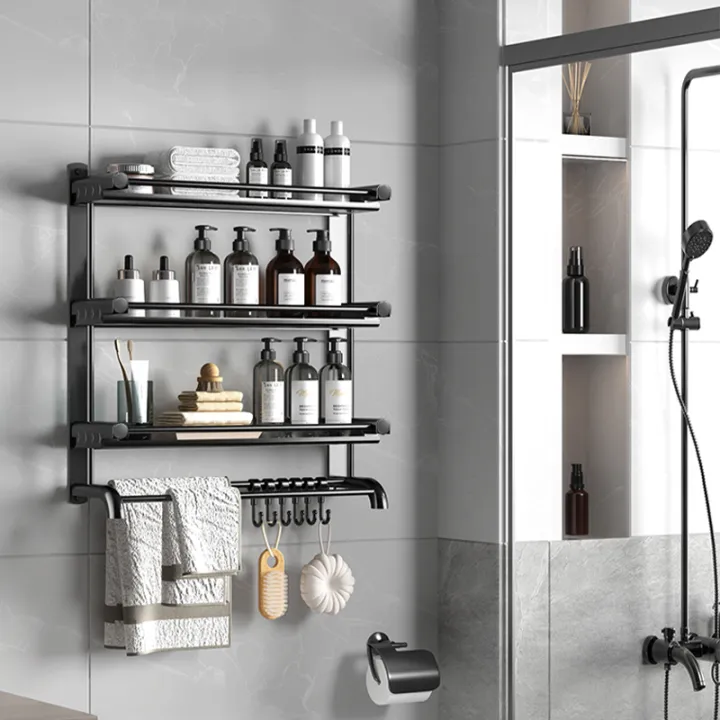 CYYI 1/2/3 Layer Bathroom Organizer Storage Rack Shelf for Wall Shower
