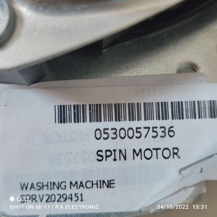 มอเตอร์ปั่นแห้ง-มอเตอร์สปริ้น-เครื่องซักผ้าไฮเออร์-motor-haier-0530057623-อะไหล่แท้จากบริษัท