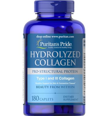 Puritan’s Pride Hydrolyzed Collagen 1000 mg 180 Caplets