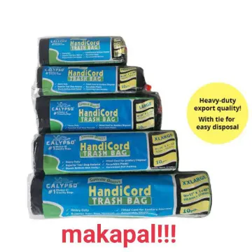 Trash Bag Per Roll, thick and strong for everyday use. Available in Small  Medium Large XL XXL sizes for Garbage Waste Disposal. Heavy Duty. Basura  Makapal.