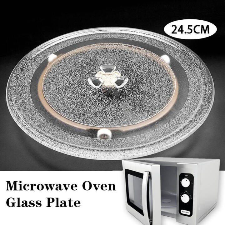 24.5cm Univeral Microwave Oven Glass Turntable Plate Y Type Oven Glass