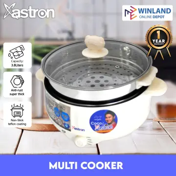 Astron QUICKPOT 1.8L Green Multipurpose electric cooker | 450W | dry heat  protection